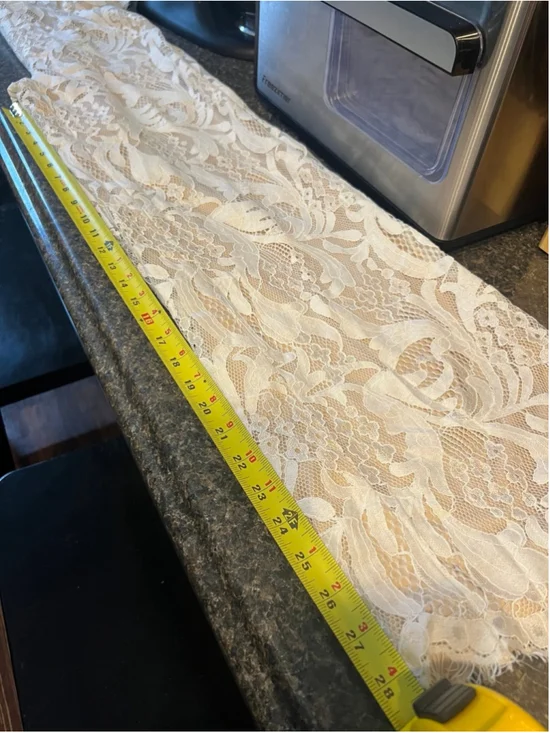 NWT Lulu’s Enamored With You White Lace Wide-Leg Jumpsuit - Picture 12 of 12